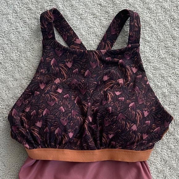 Patagonia Magnolia Spring A-Line Floral Dress Brown/Pink Small Outdoors Travel - Picture 10 of 14